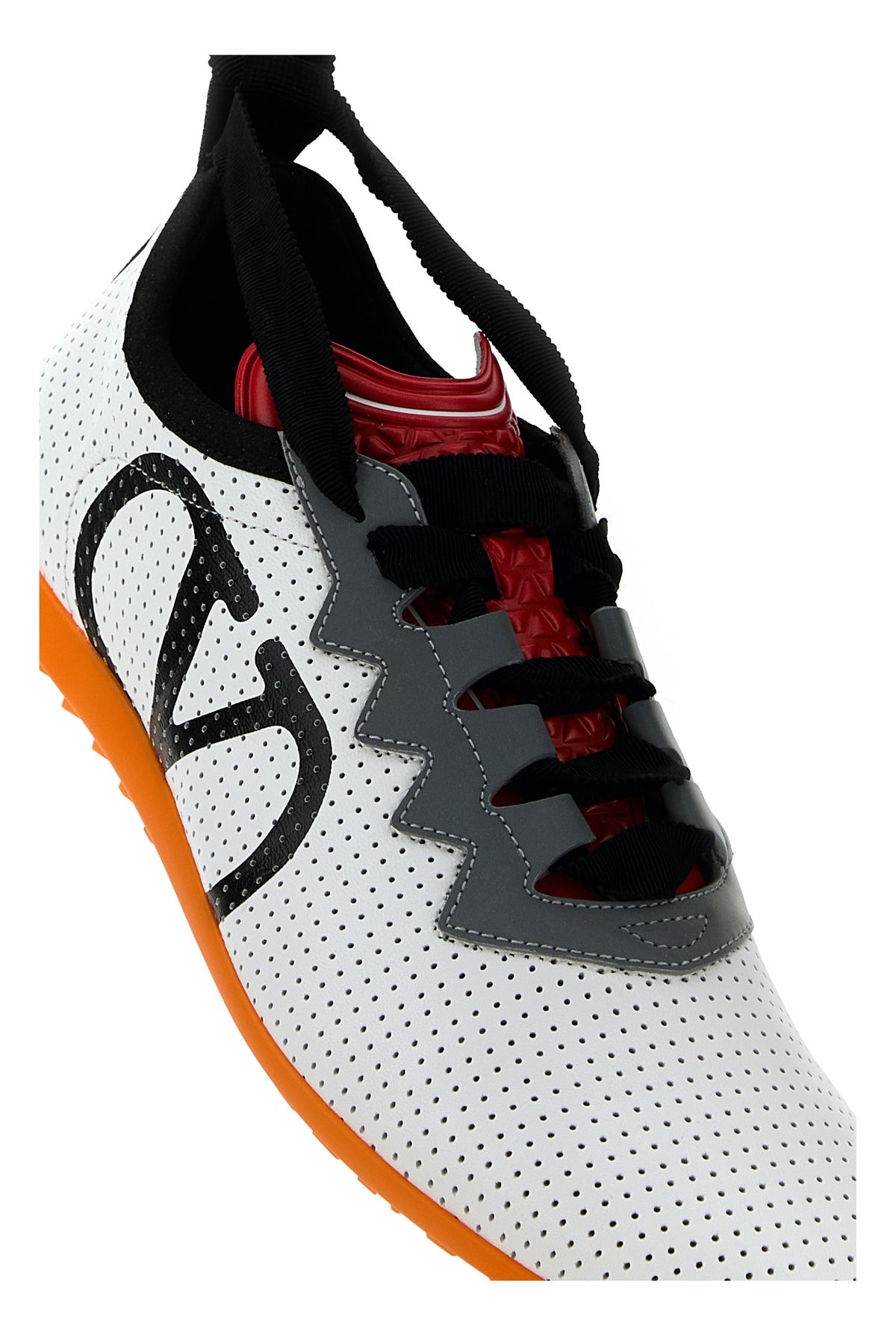 White nappa leather Chromathon sneakers - 4
