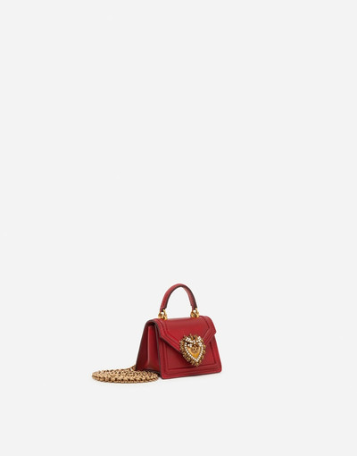 Dolce & Gabbana Devotion micro bag in plain calfskin outlook