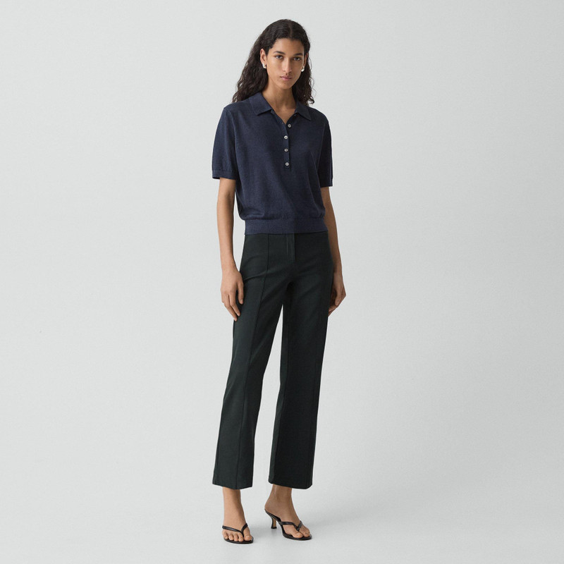 Seamed Kick Pant in Stretch Cotton-Blend 3