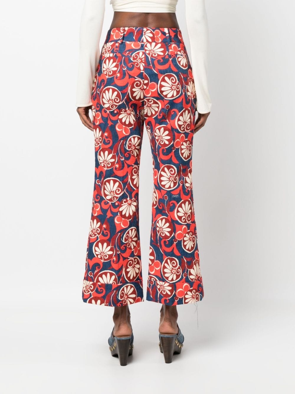 Hendrix floral-print cotton trousers - 4