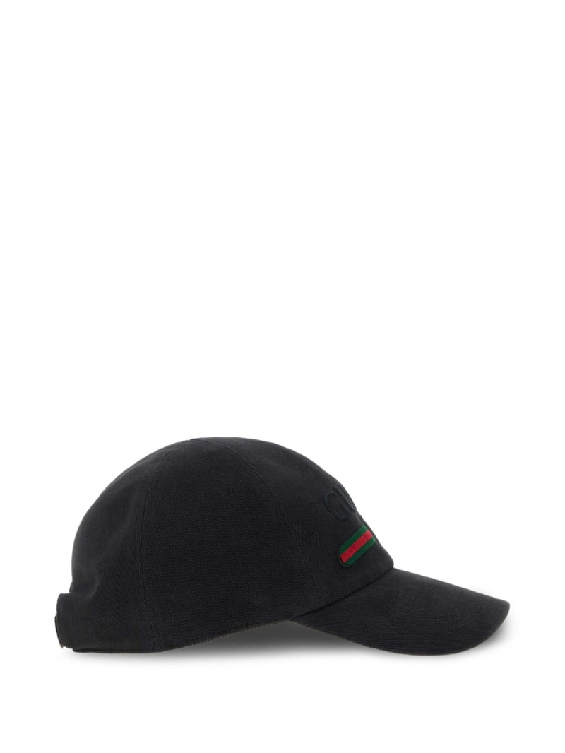 GUCCI Gucci Web-stripe Embroidered Baseball Cap outlook