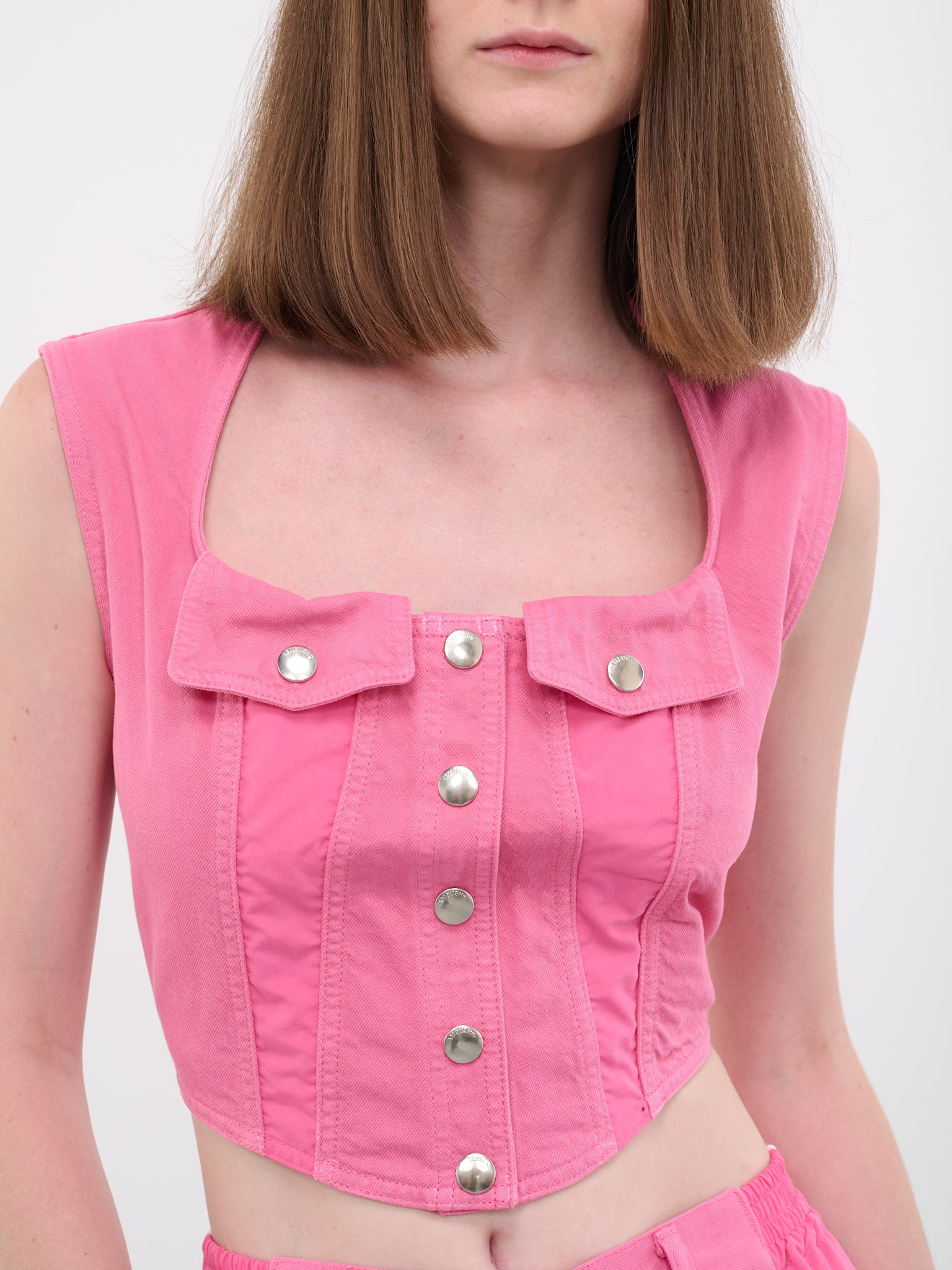 Denim Bustier Top - 4