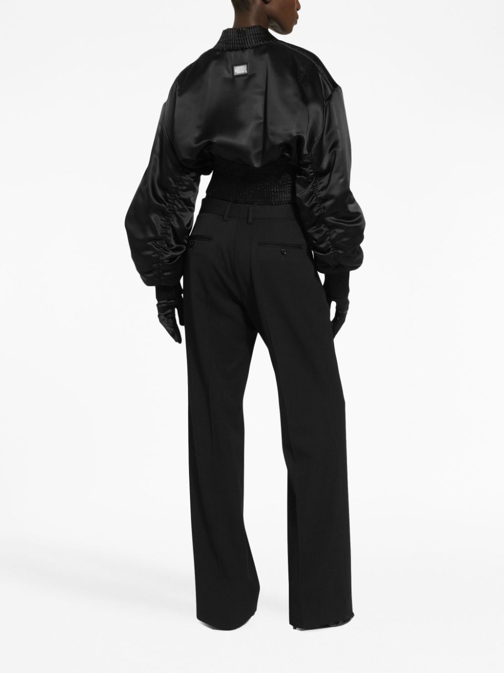 box-pleat high-waisted trousers - 3
