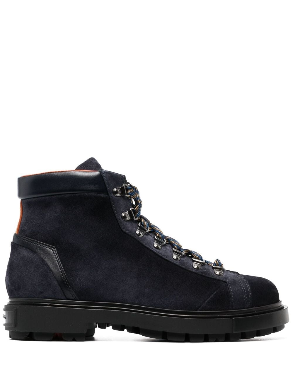 suede lace-up boots - 1