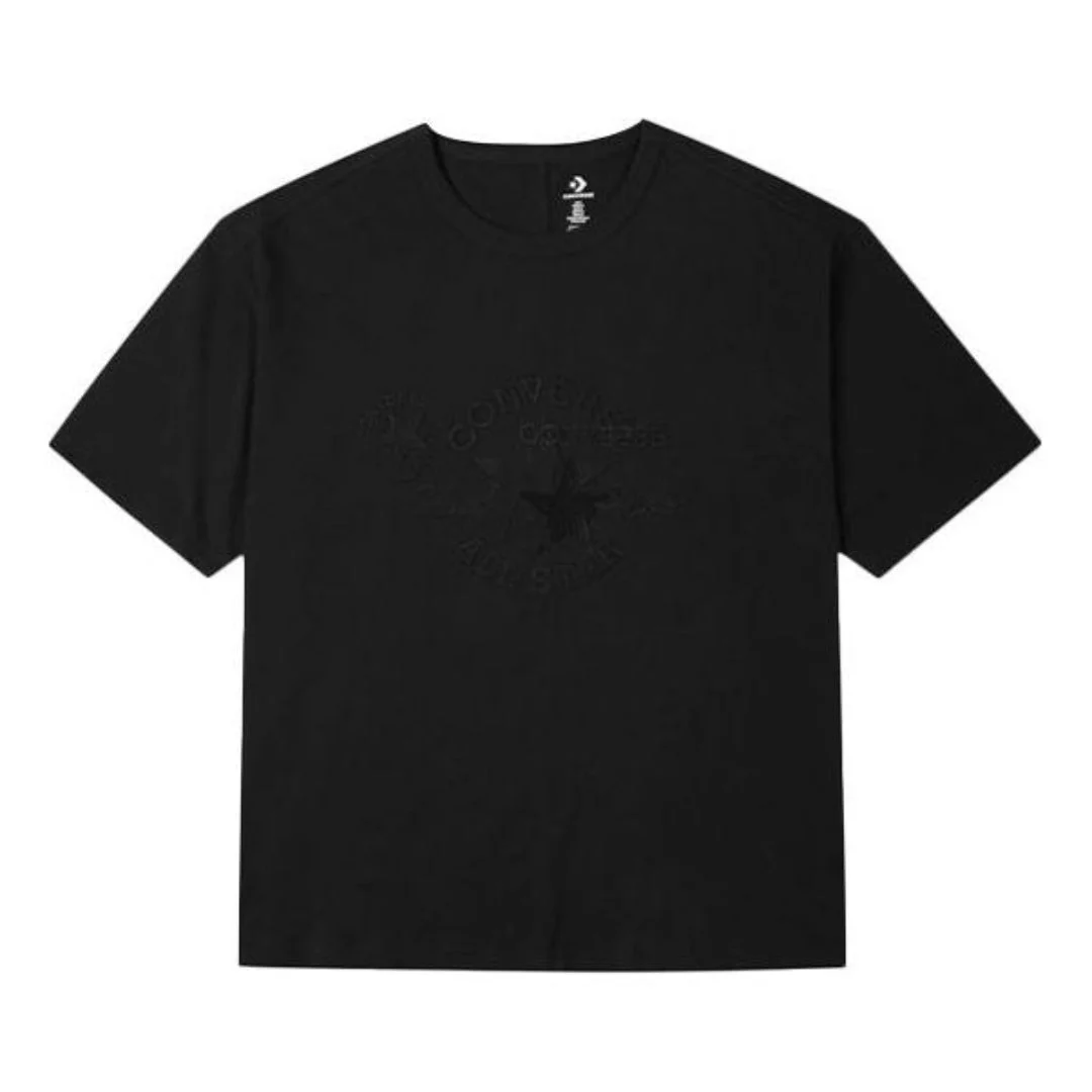 (WMNS) Converse Chuck 70 Oversize T-Shirt 'Black' 10021980-A02 - 1