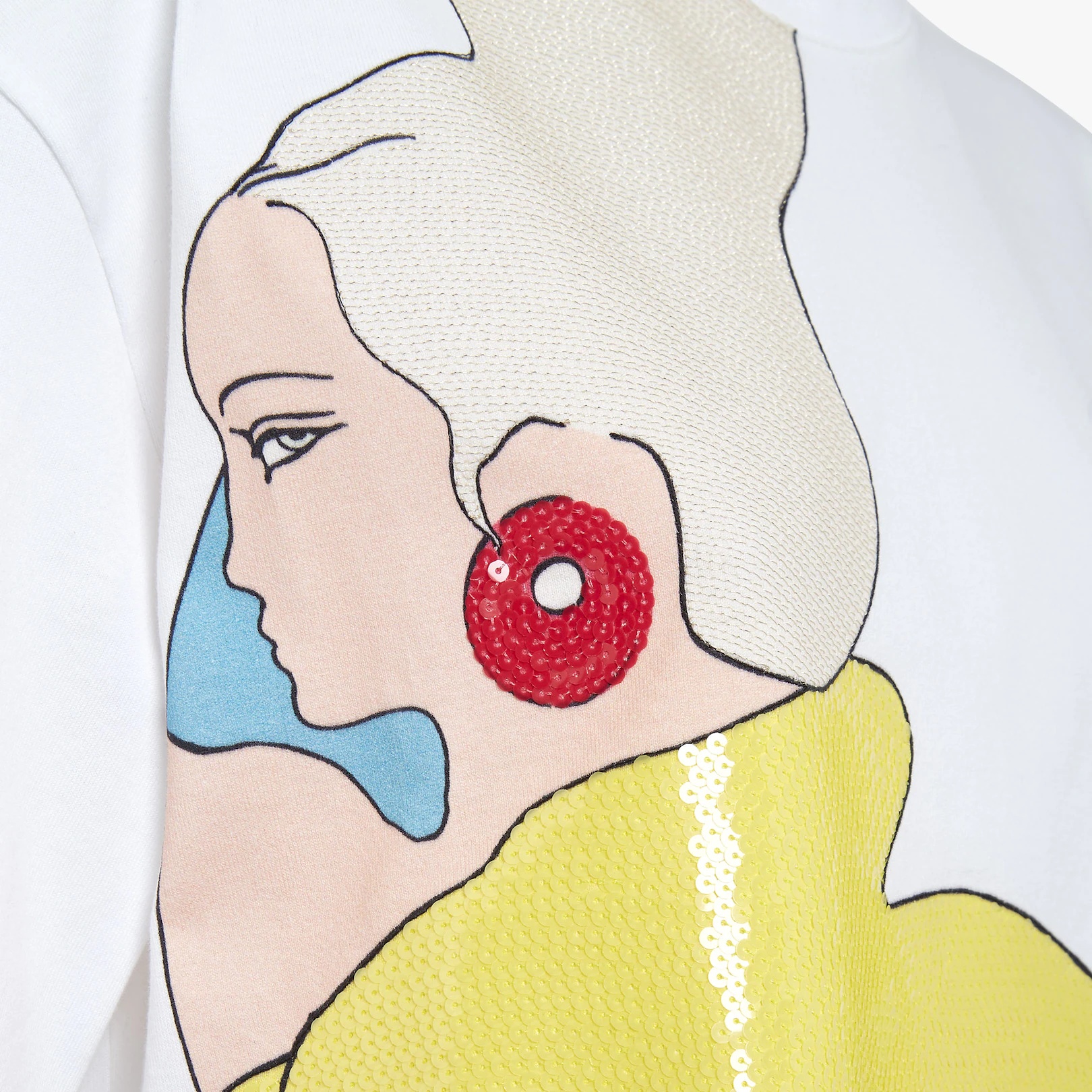 White jersey T-shirt - 3