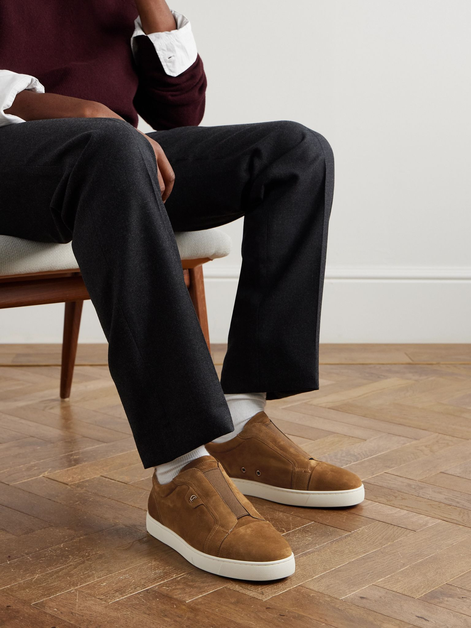 St Louis Suede Slip-On Sneakers Camel - 2