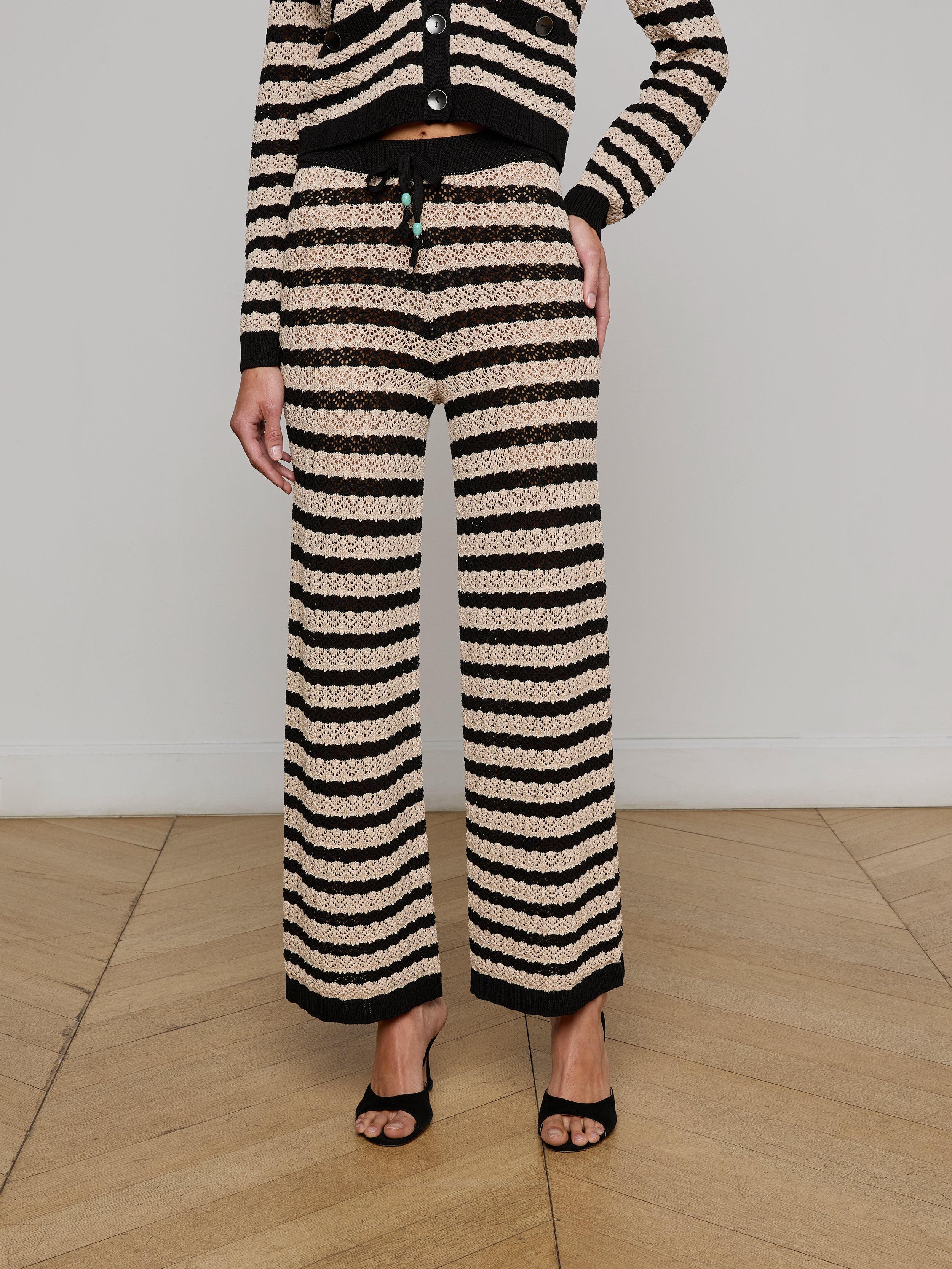 Gaelle Pointelle Knit Pant - 3