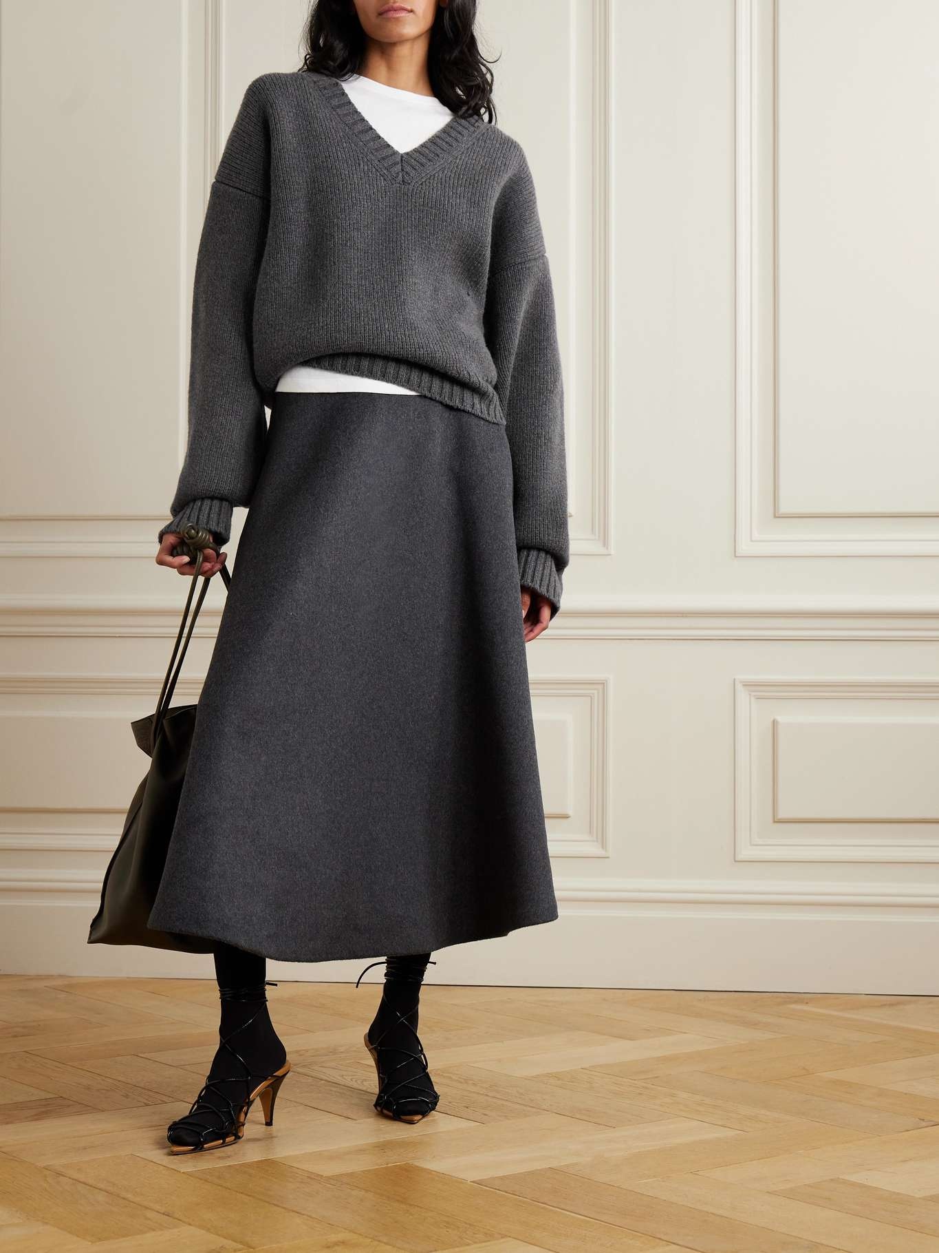Oversized ribbed wool sweater - 2