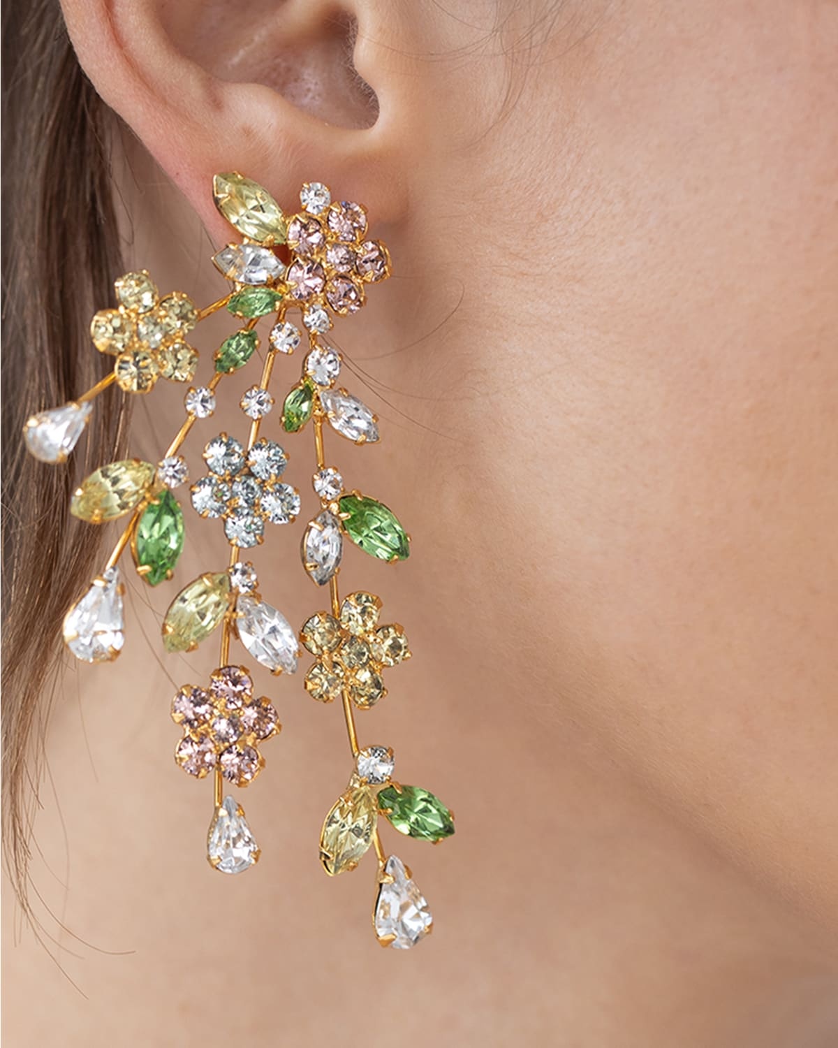 Daphne Crystal Earrings - 2
