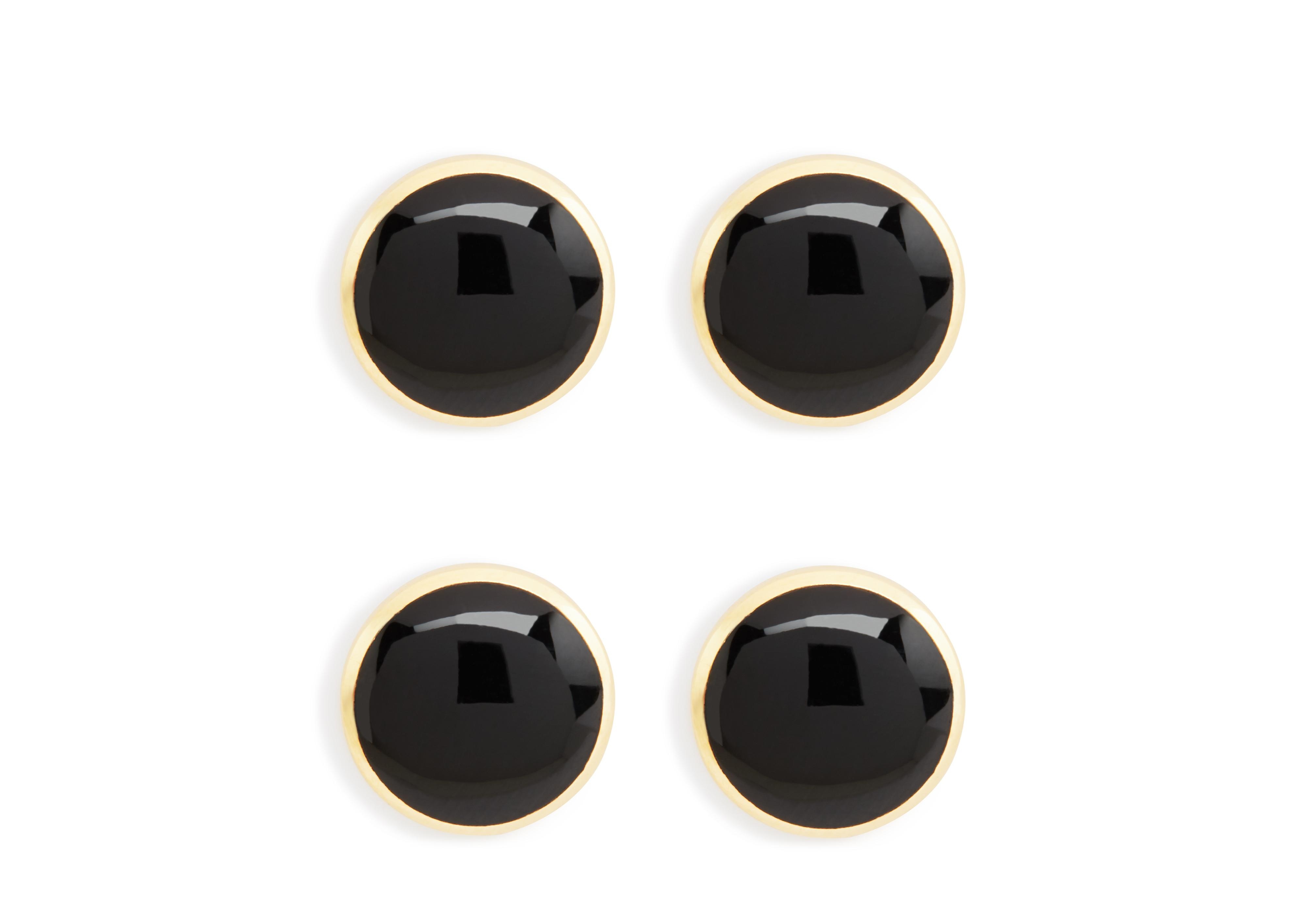 ONYX ROUND STUDS - 1