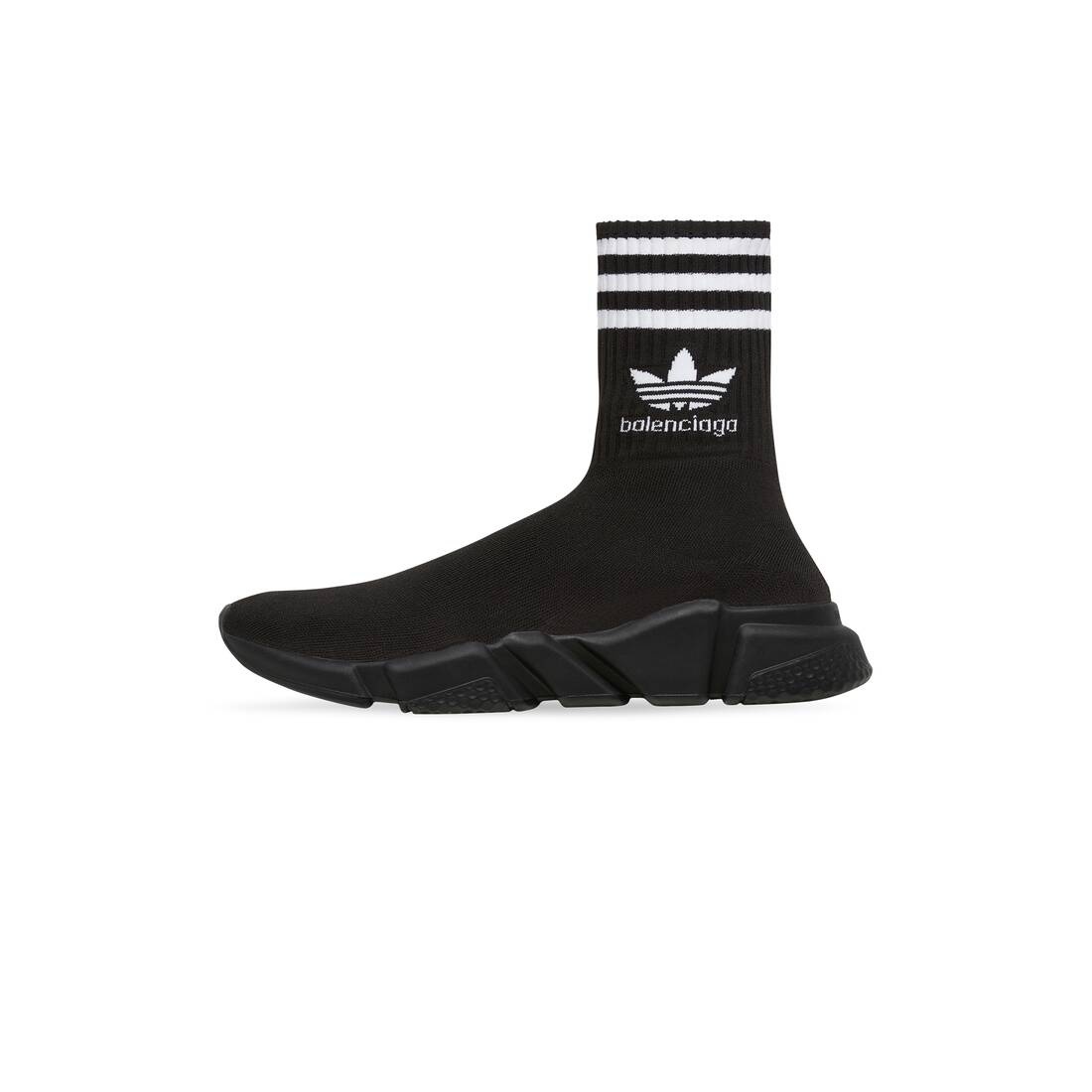 Men's Balenciaga / Adidas Speed Sneaker in Black - 4