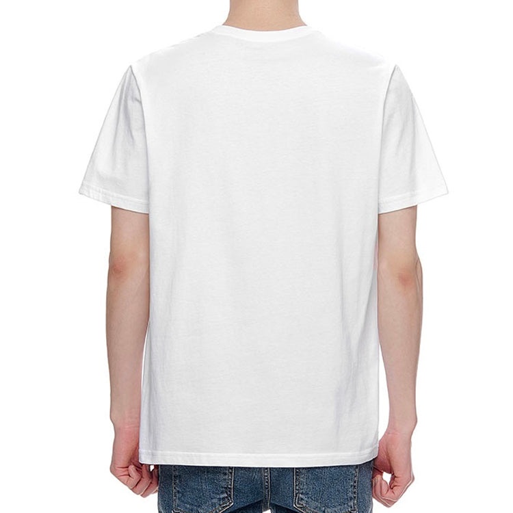 Vans Off The Wall Classic Printing Short Sleeve Couple Style White VN0A4MM7WHT - 4