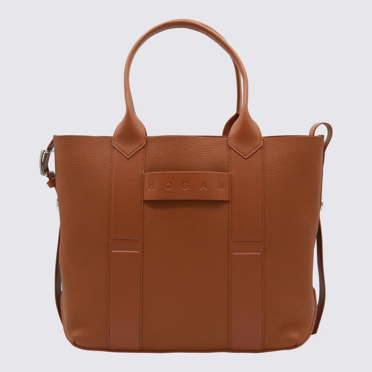 Hogan Brown Leather Tote - 1