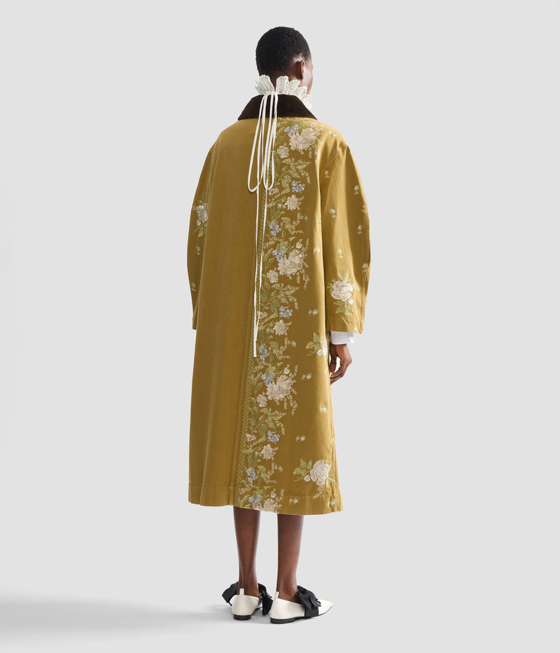 EMBROIDERED DENIM COAT 4