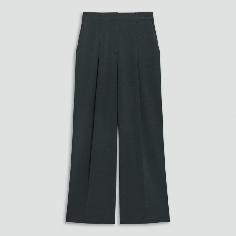 Pleated Wide-Leg Pant in Admiral Crepe 1