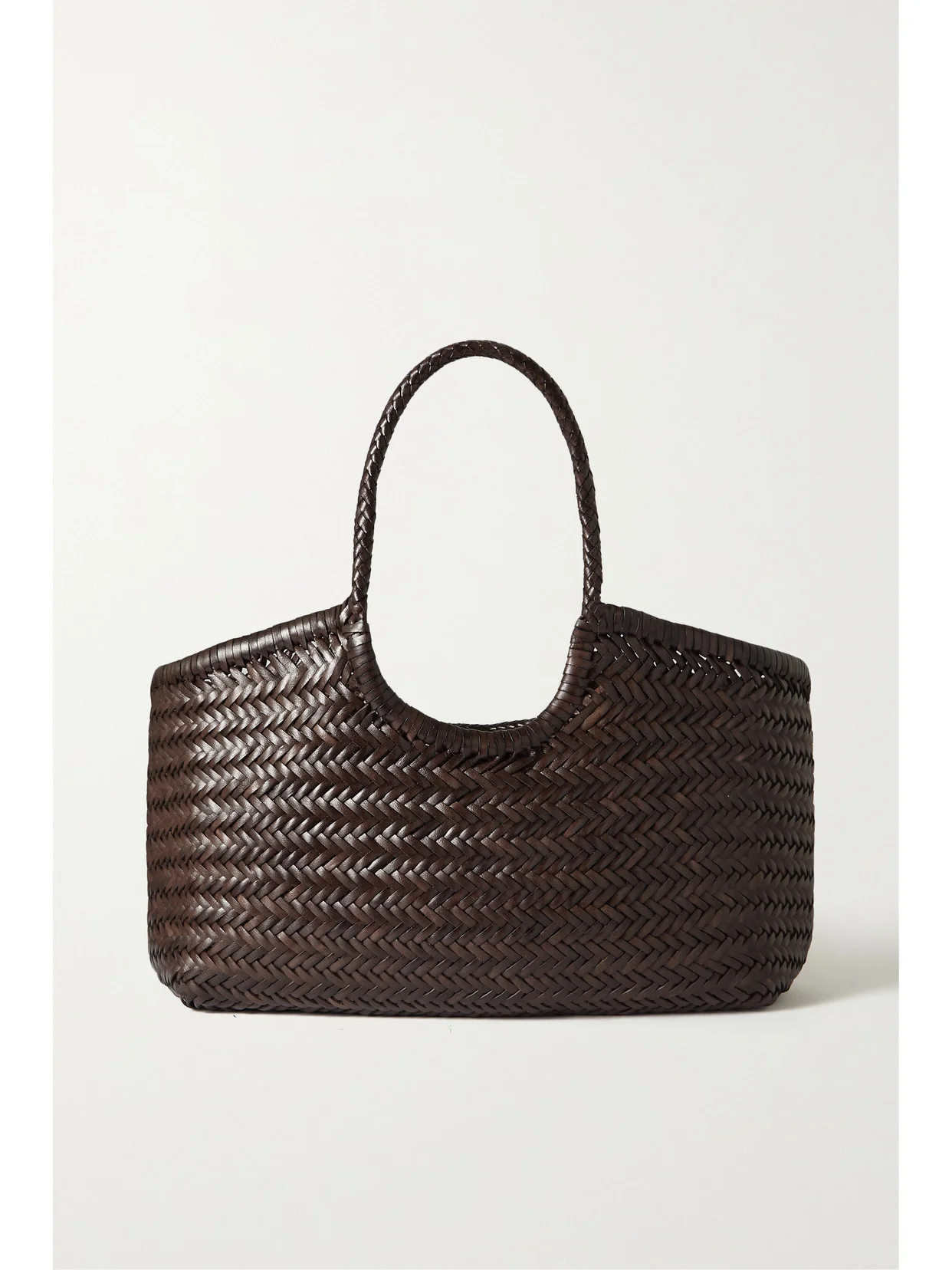 Nantucket Large Woven Leather Tote - 1