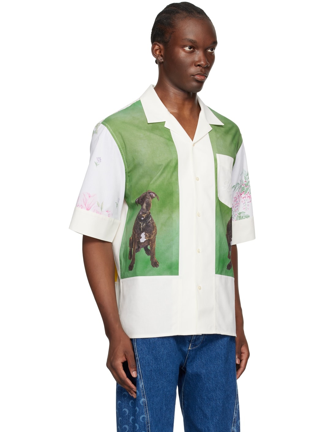 Multicolor Regenerated Household Linen Calendar Shirt - 2