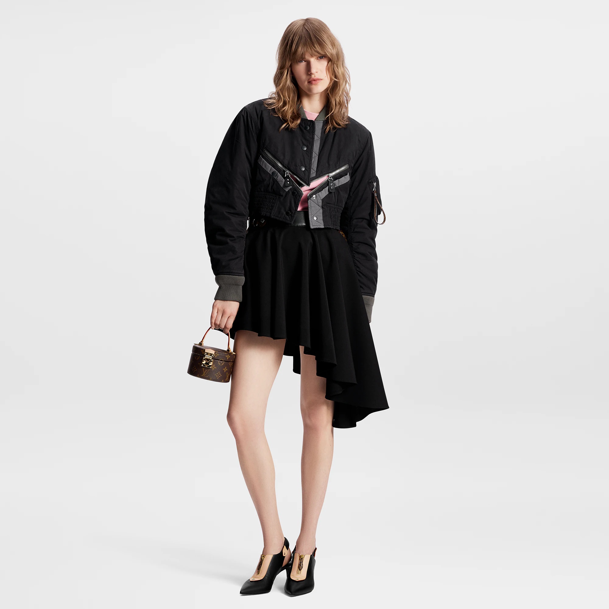 Cropped Utility Bomber Jacket - 4