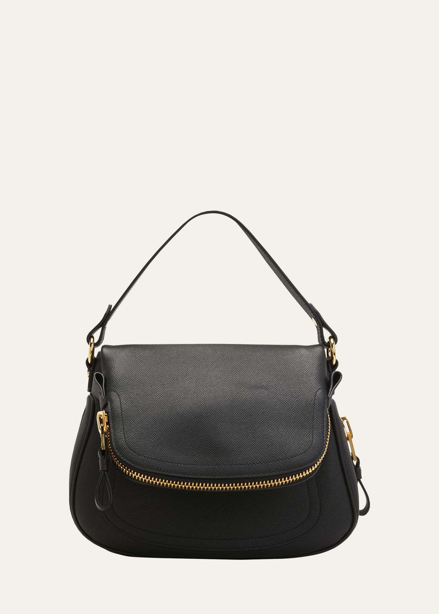 Jennifer Medium Grained Leather Shoulder Bag - 1