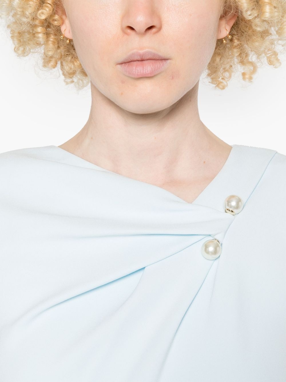 belted cady midi dress - 5