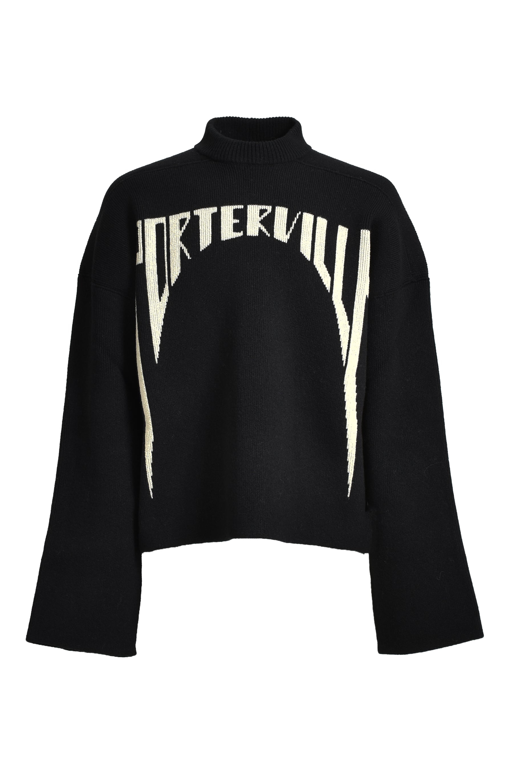 Rick Owens PORTERVILLE JUMBO CREWNECK / BLK/PEARL