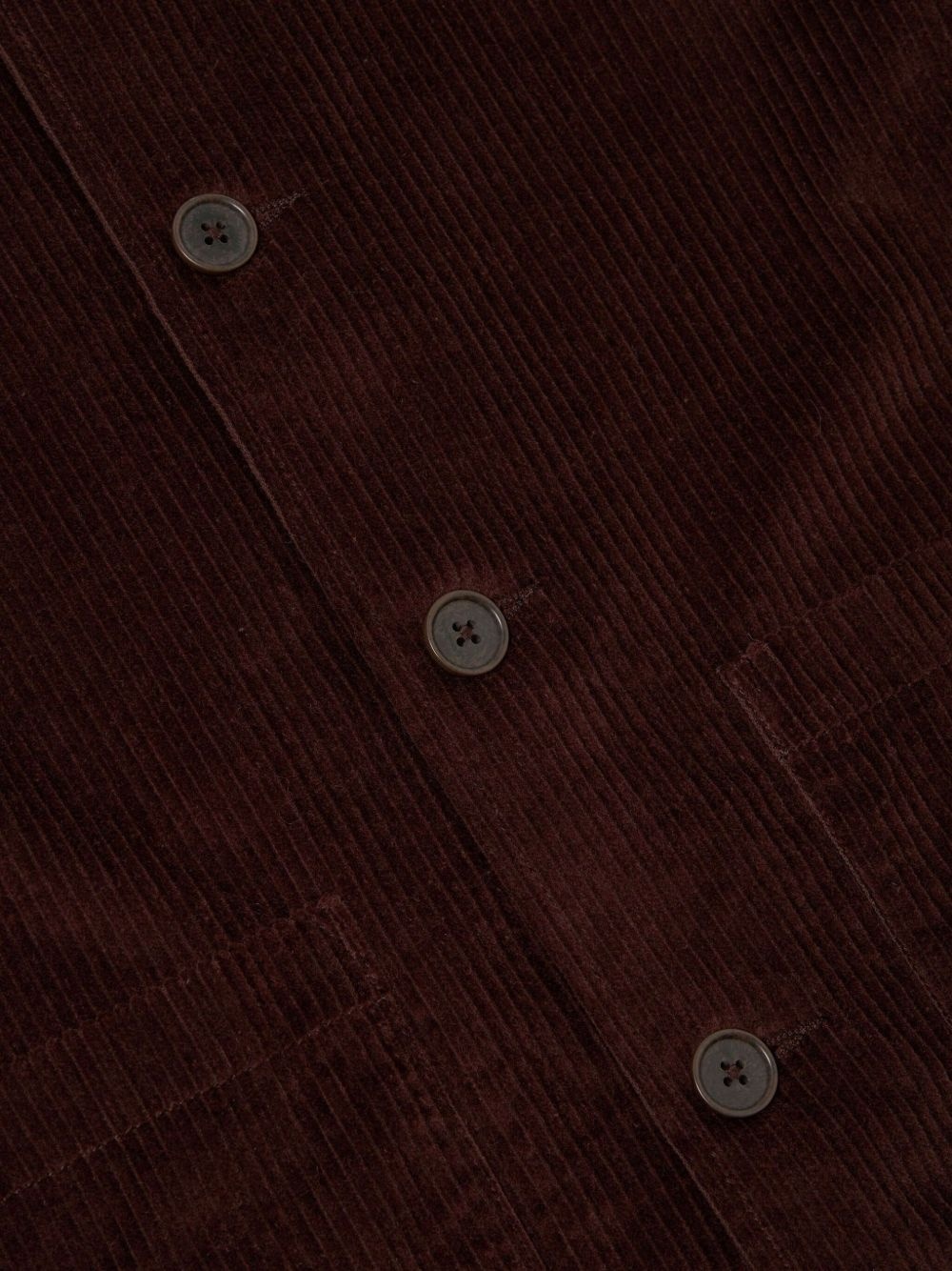 corduroy button-fastening jacket - 3