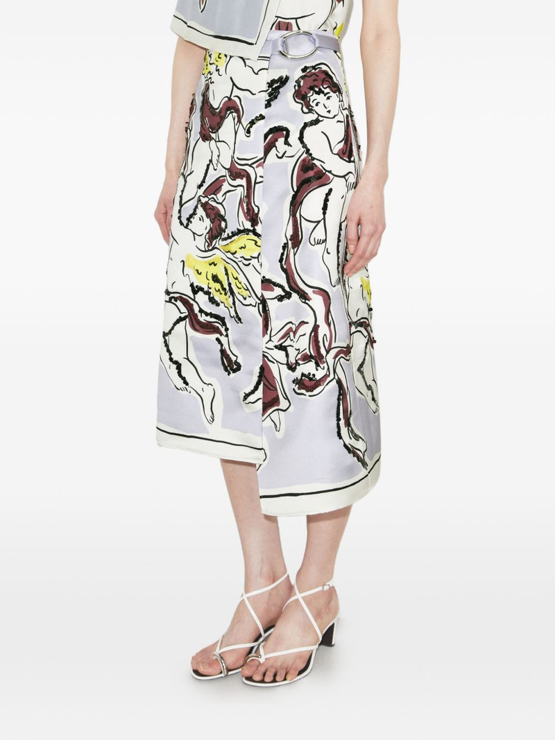 printed satin skirt 5