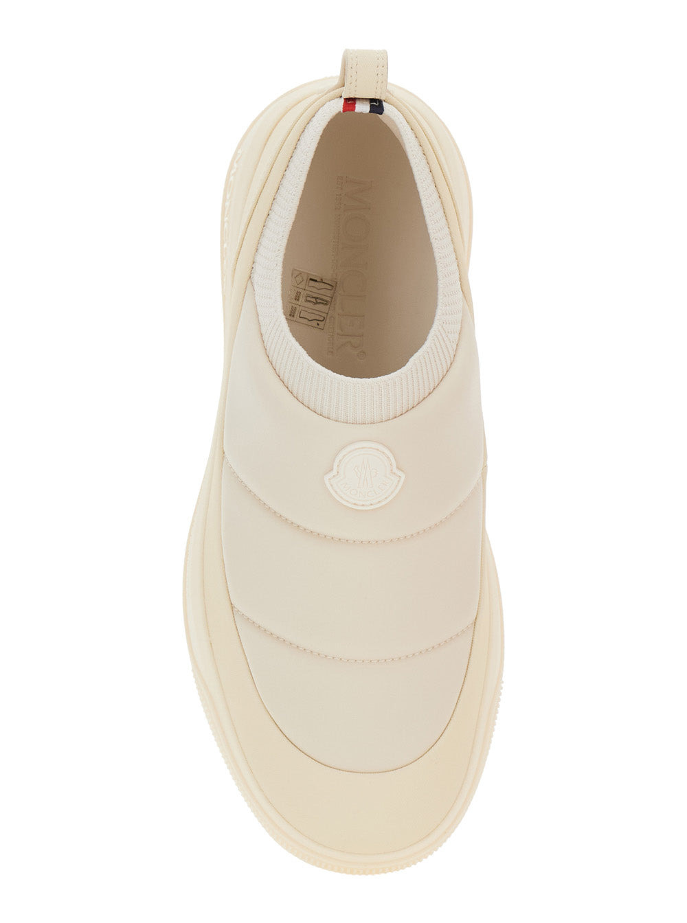 Moncler Men 'Monpulse' White Low Top Sneakers With Logo Patch On The Front In Tech Fabric Man - 4