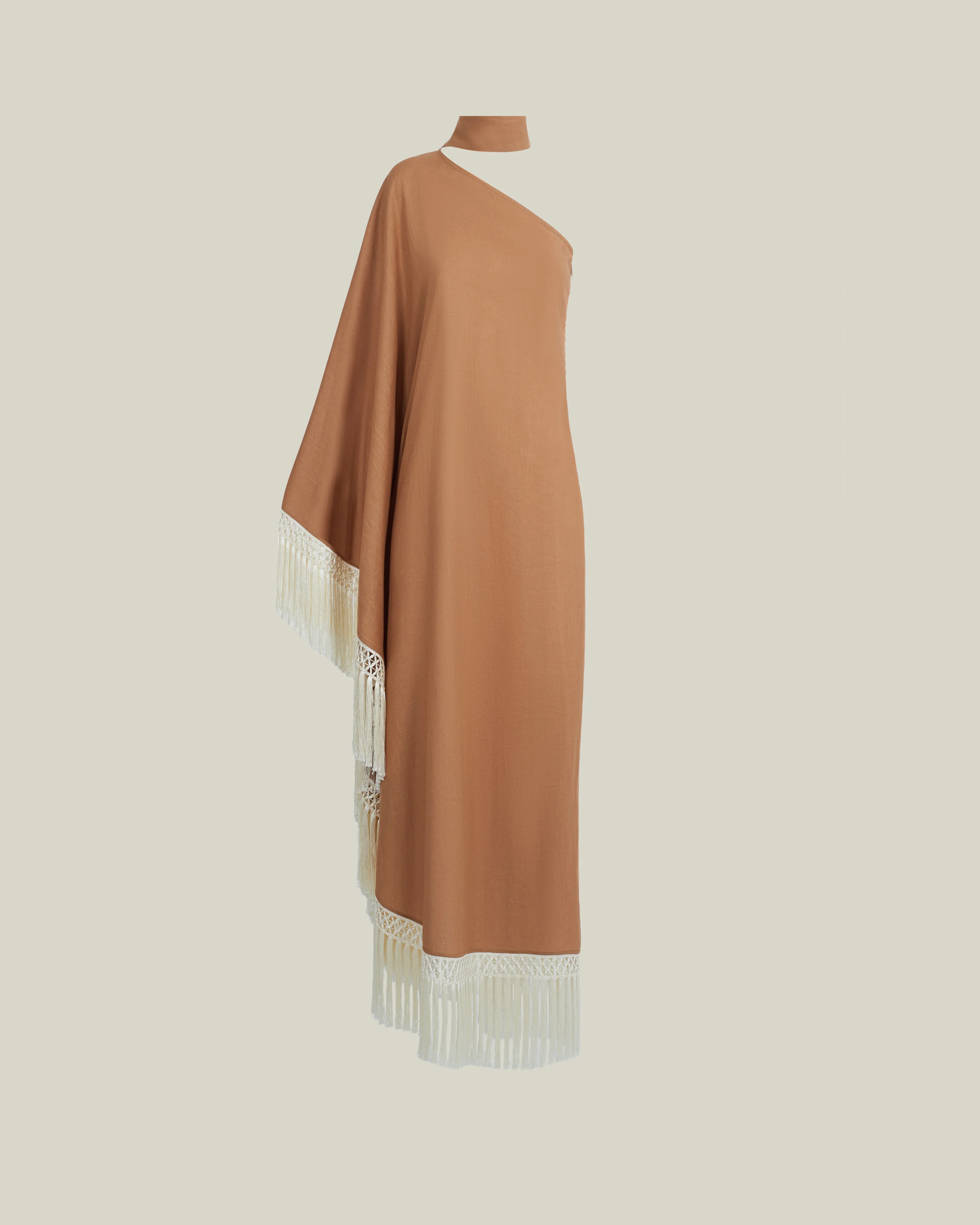 Andes Dress in Camel-Ivory - 1