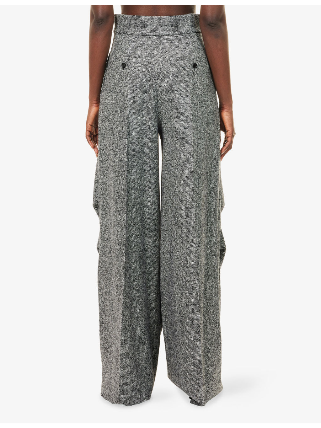 Simone Wide-Leg Wool-And-Silk Trousers - 4