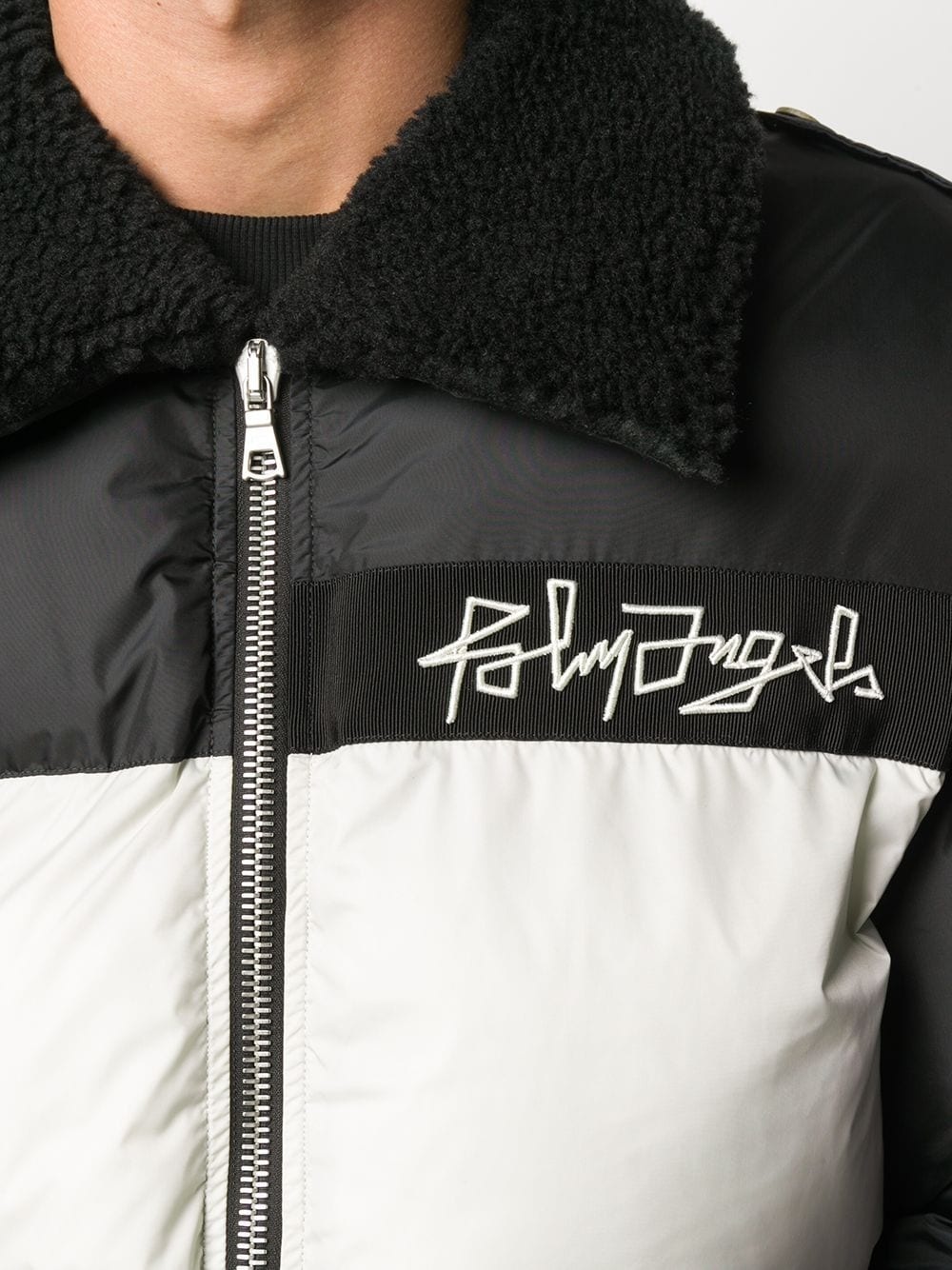 logo-print puffer jacket - 5