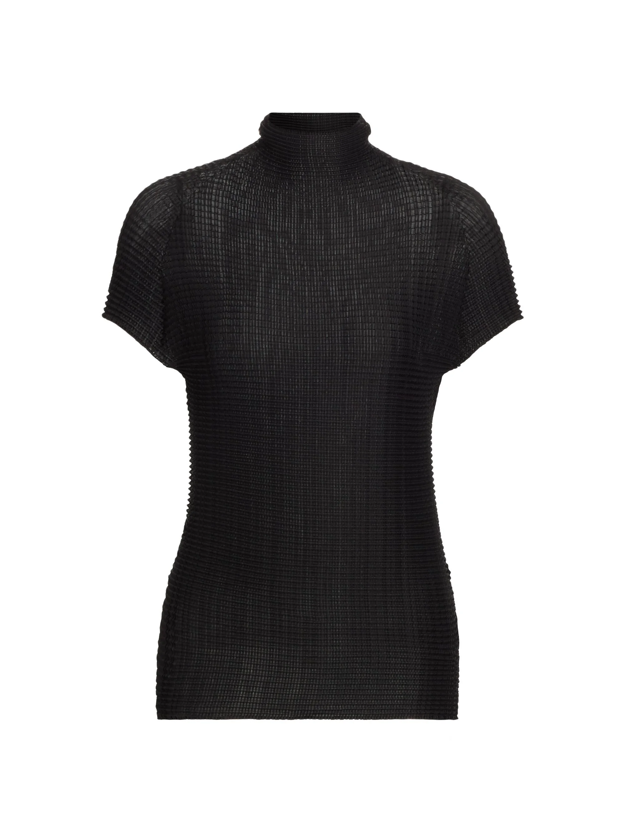 Women's Grasping The Formless Wooly Pleats Knit Blouse - Black - 1