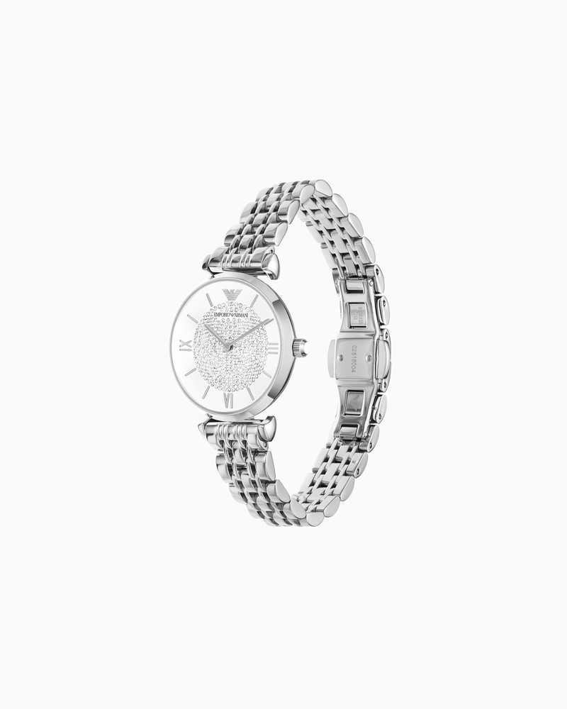 EMPORIO ARMANI WOMEN'S TWO-HAND STAINLESS STEEL WATCH outlook