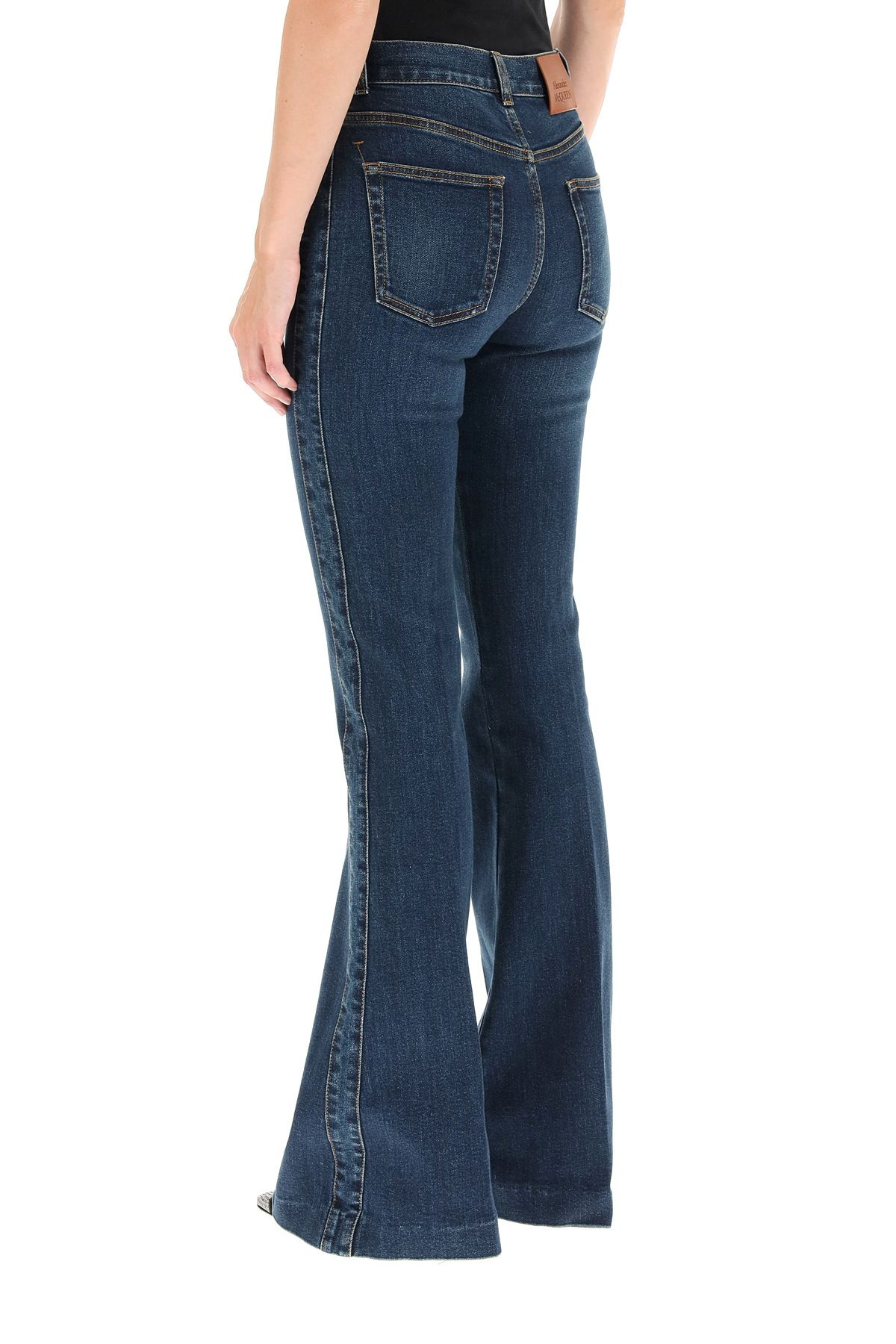 HIGH WAIST FLARE JEANS - 4