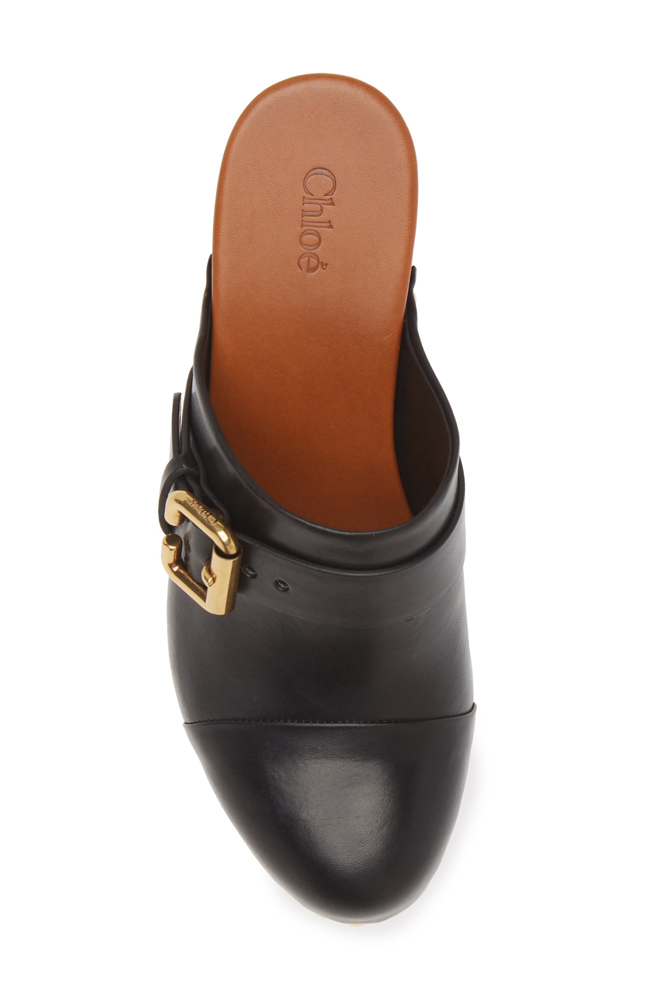 Chloé Jeanette Platform Clog in 001 Black at Nordstrom - 5