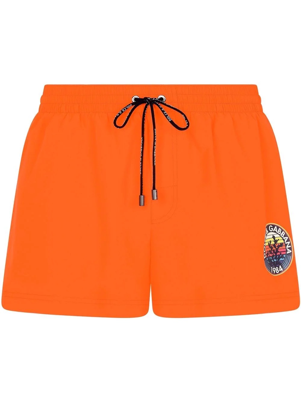 logo-print swim shorts - 1