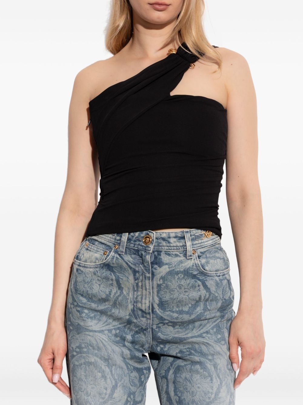 asymmetrical one-shoulder top - 3