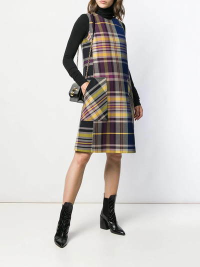 Bottega Veneta plaid dress outlook