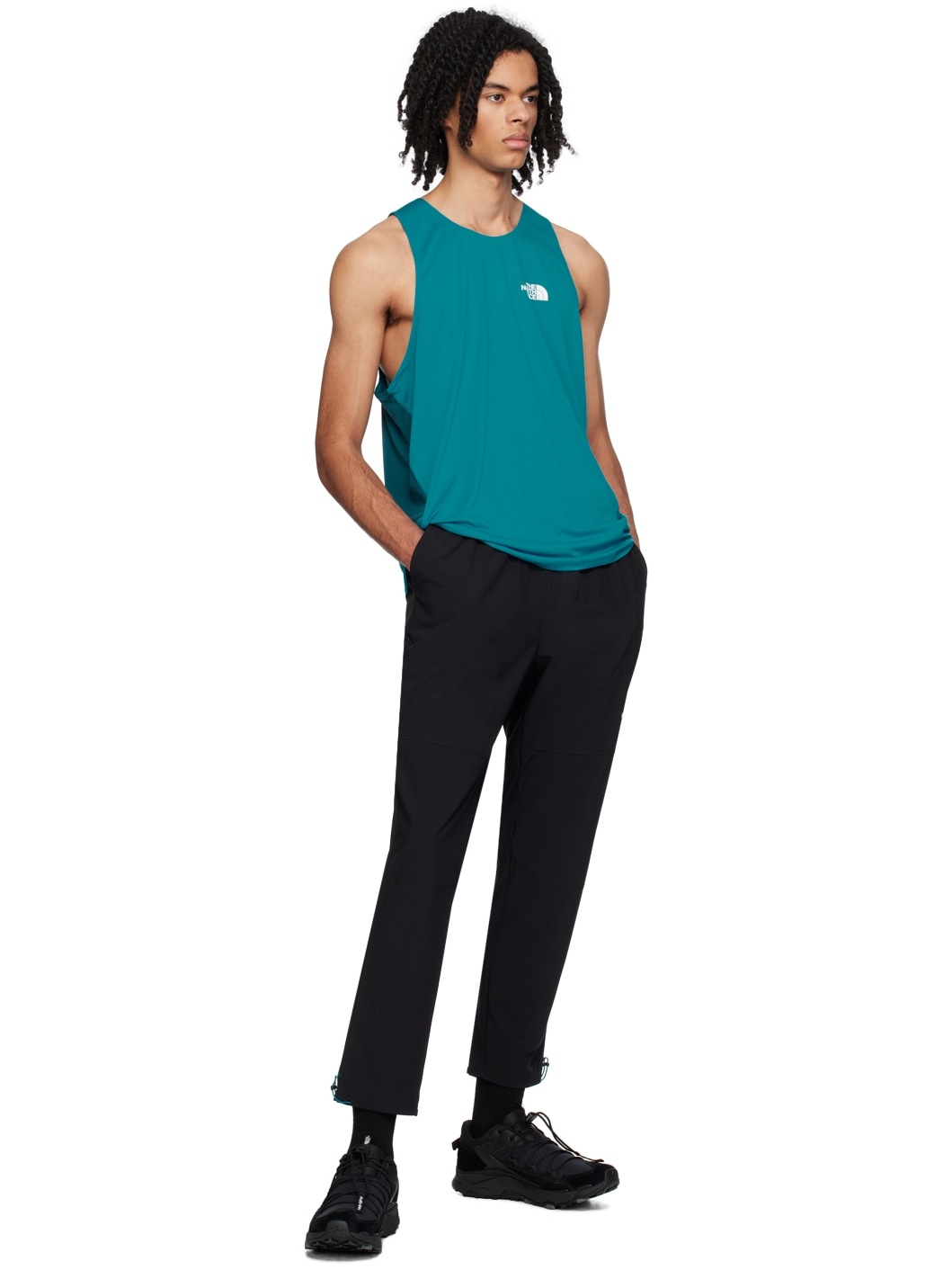 Blue High Trail Run Tank Top - 4