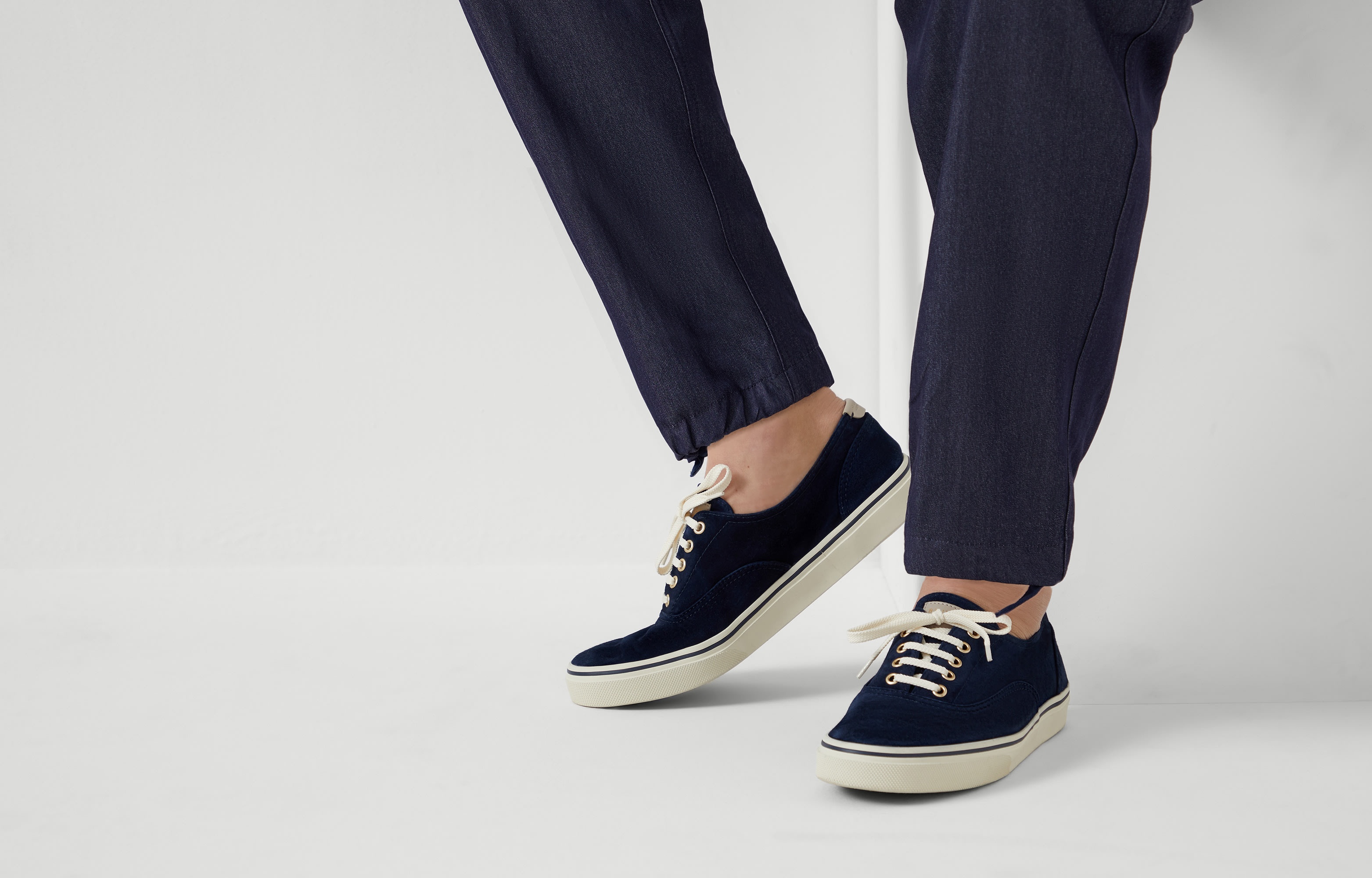 Reversed calfskin sneakers - 6