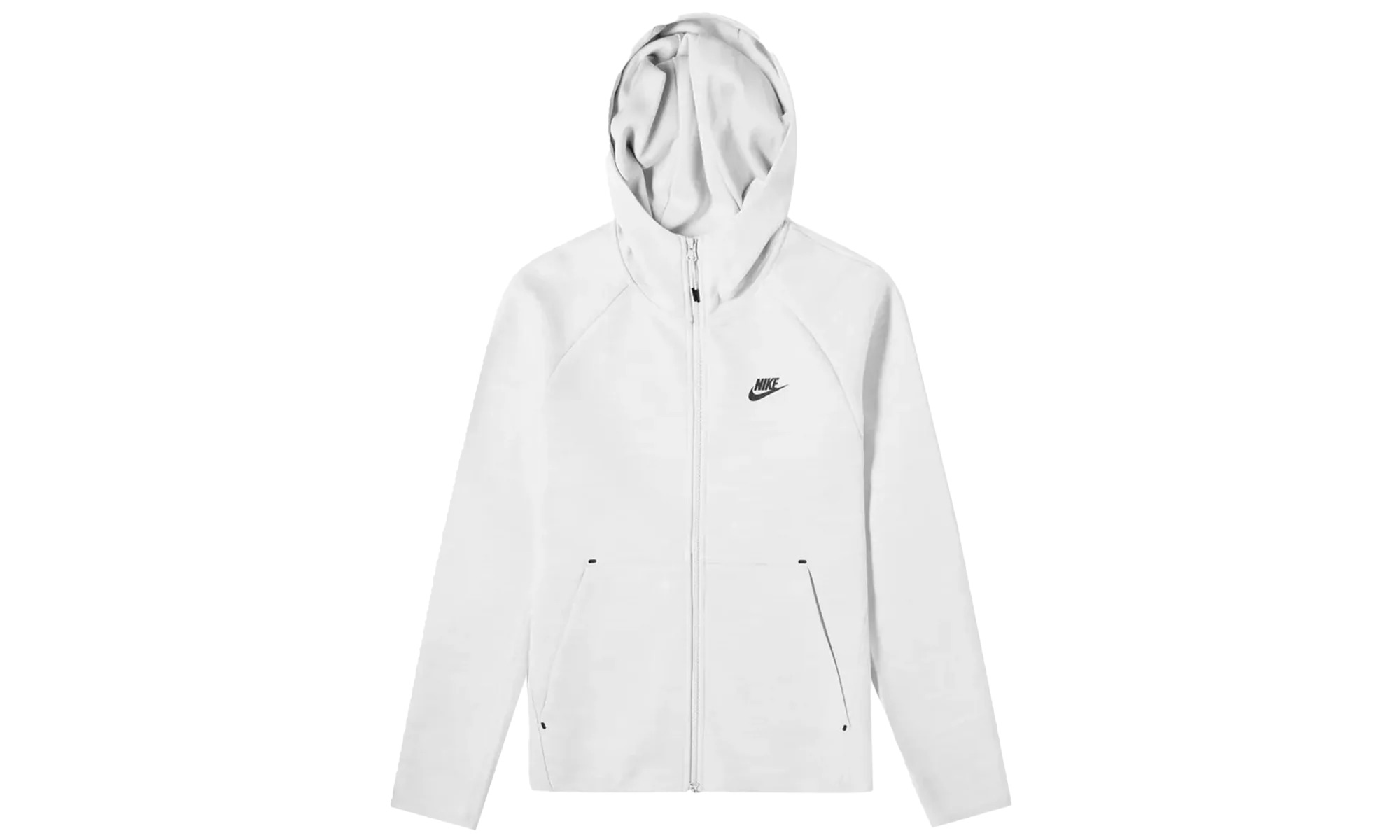 Sportswear Heathered Tech Fleece Full-zip Hoodie "Pure Platinum" - 1