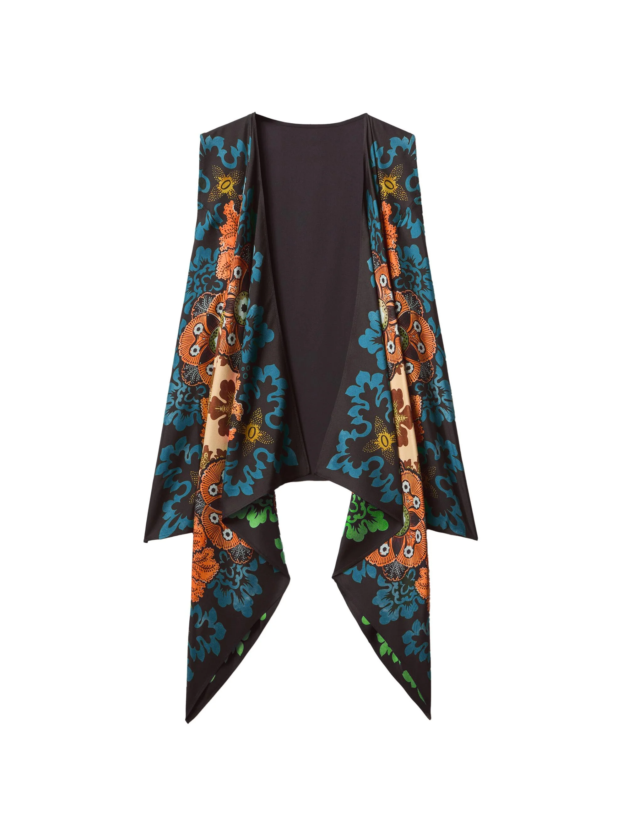 Women's Reversible Scarf Gilet - Bounty Placee Red - 1