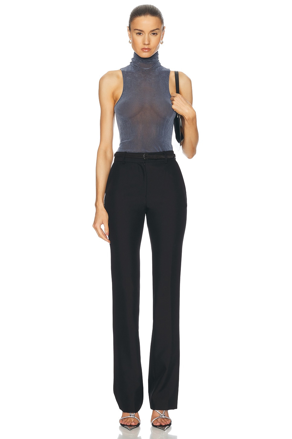 Turtleneck Racerback Tank Top - 4