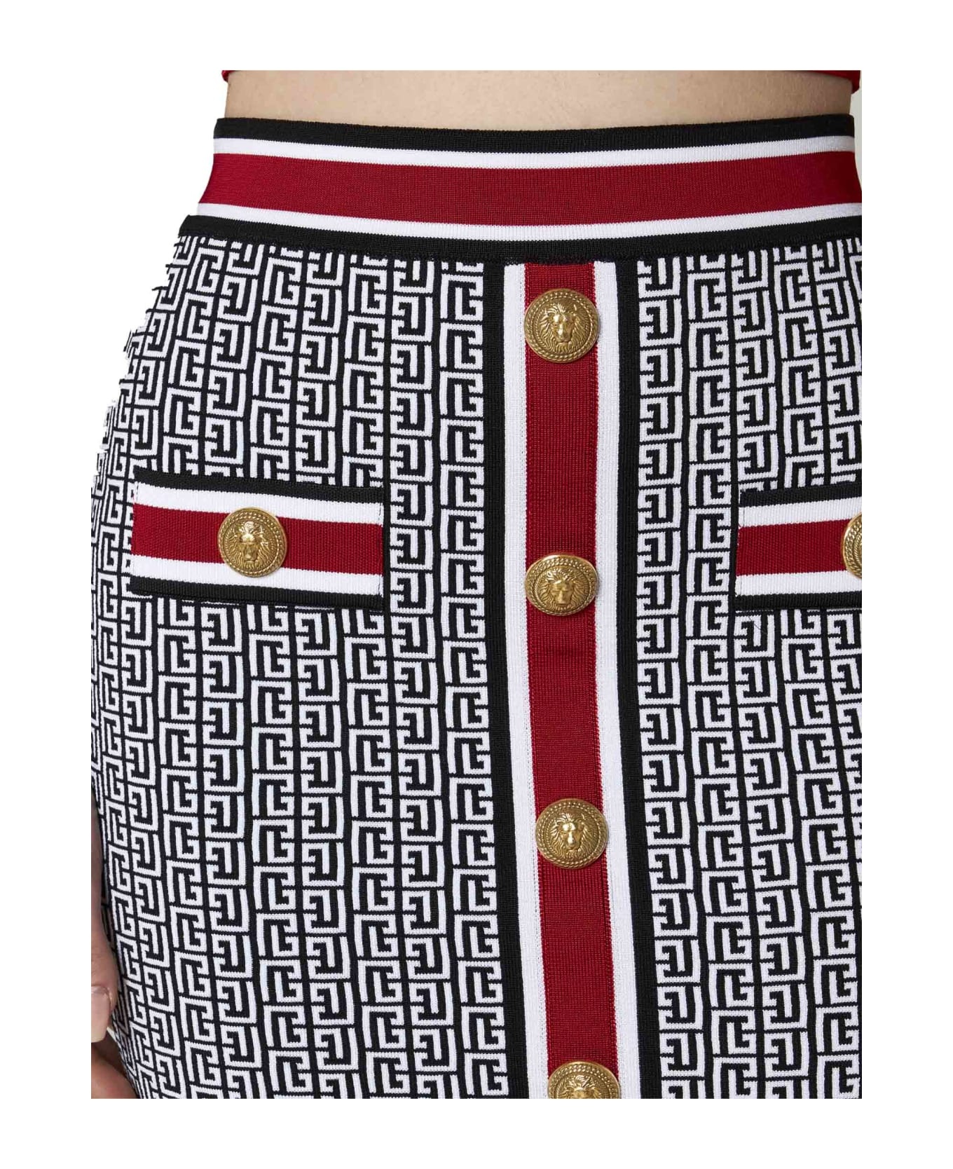 Monogram Knit Short Skirt - 5