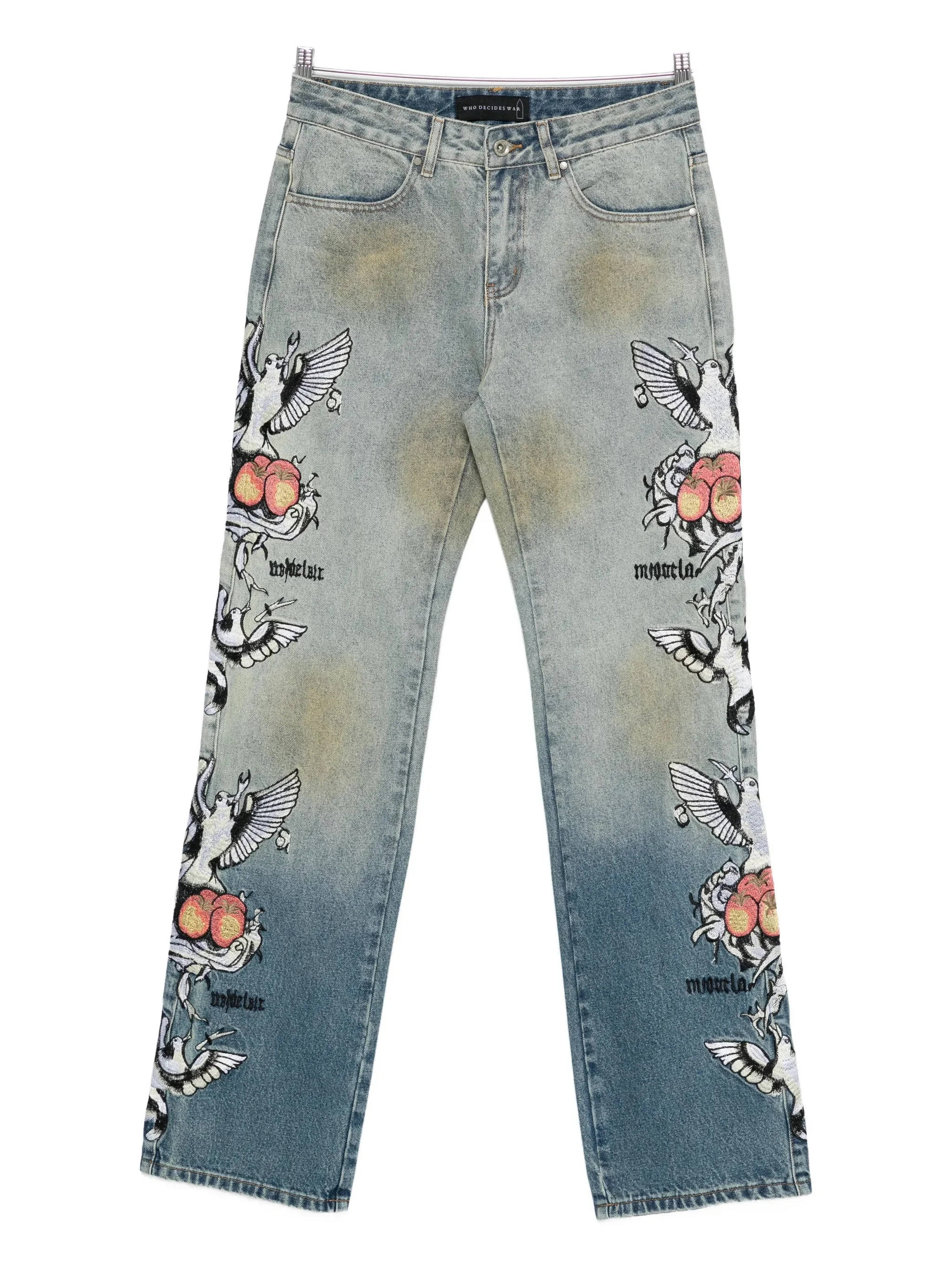 Who Decides War Dove Embroidered-detail Jeans - 1