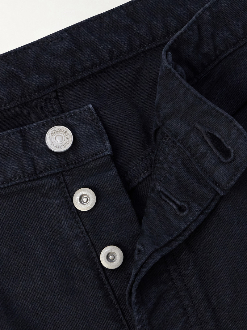 Fluxus 01 Straight-Leg Garment-Dyed Distressed Cotton-Corduroy Trousers 6