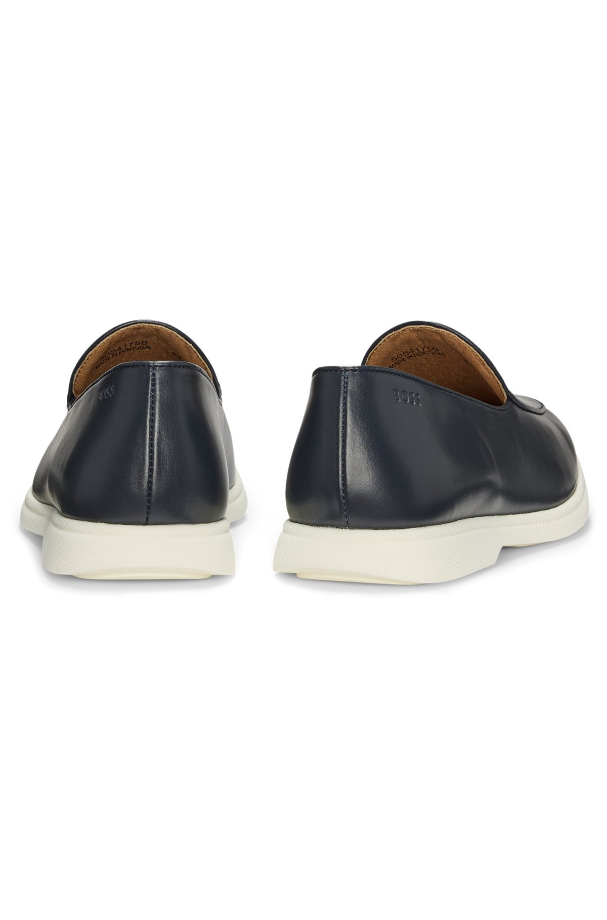 NAPPA-LEATHER LOAFERS WITH CONTRAST OUTSOLE - 5