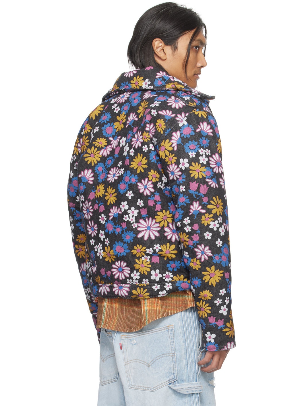Black Floral Jacket - 3