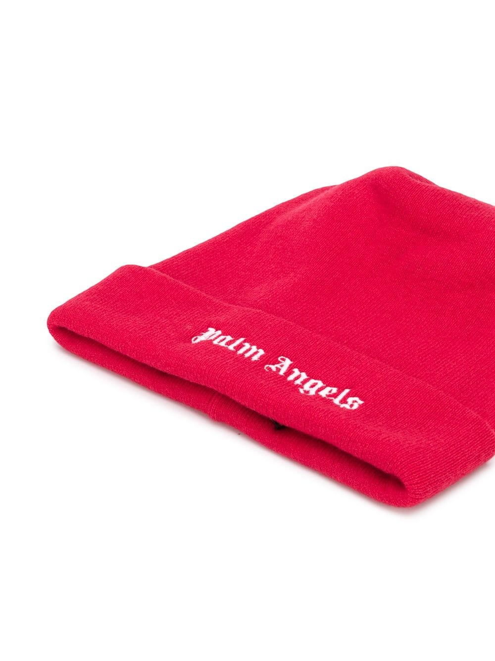 embroidered logo beanie hat - 2